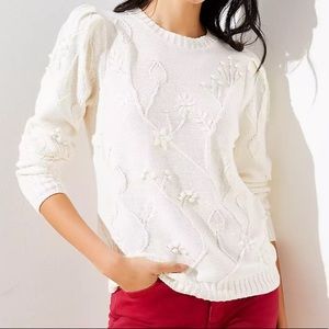 NWT Loft Floral Sweater